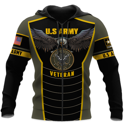 U.S Army veteran Eagle Pride design 3d print shirts VP20012101
