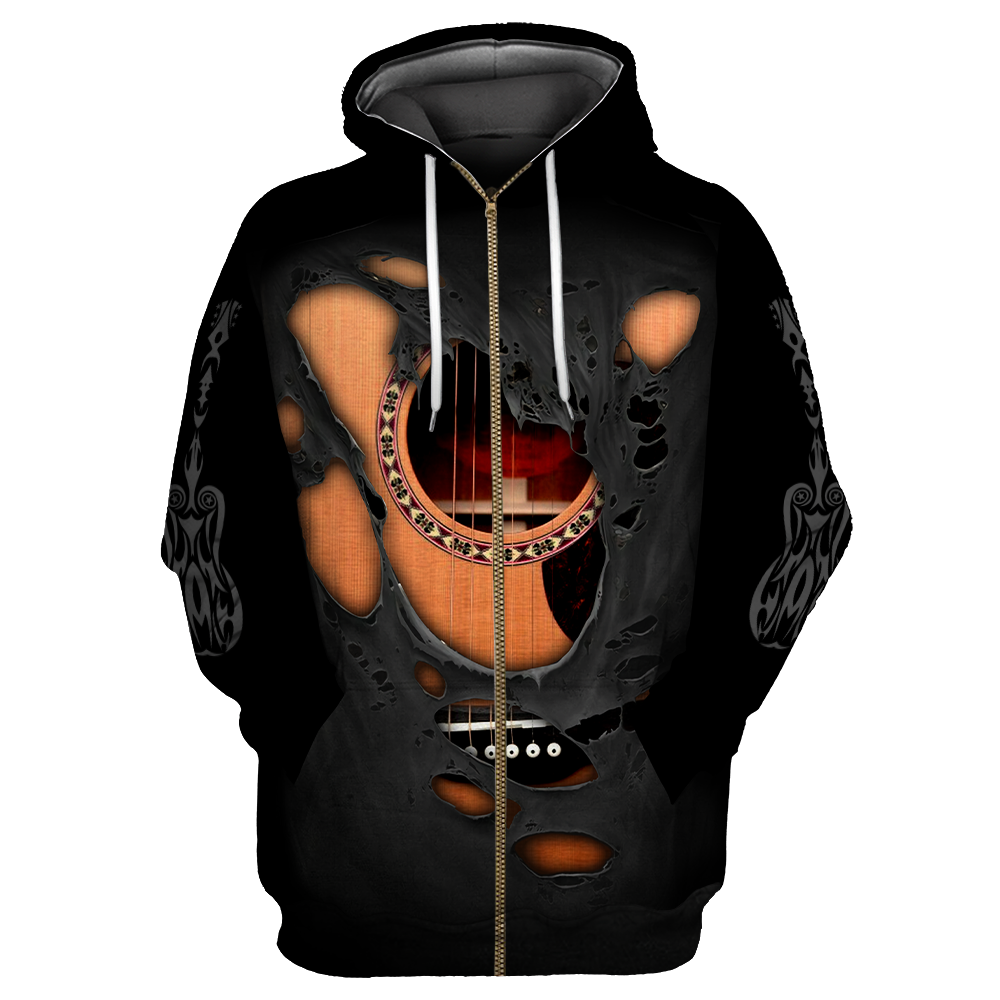 Guitar Musical Instruments All Over Printed Unisex Shirts