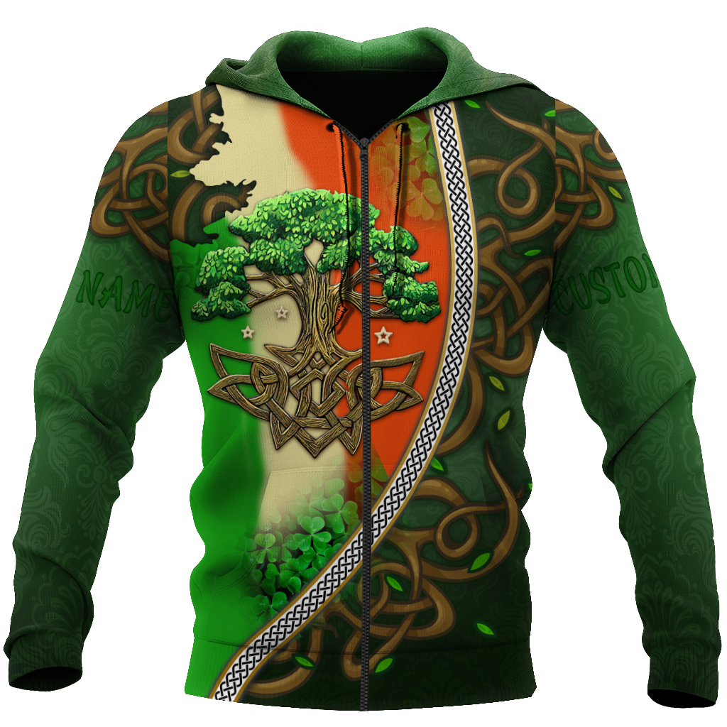 Premium Personalized Name Irish Saint Patrick's Day 3D All Over Printed Unisex Shirts