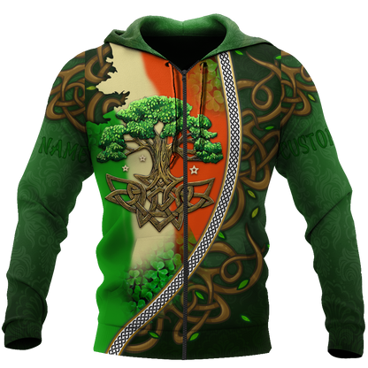 Premium Personalized Name Irish Saint Patrick's Day 3D All Over Printed Unisex Shirts