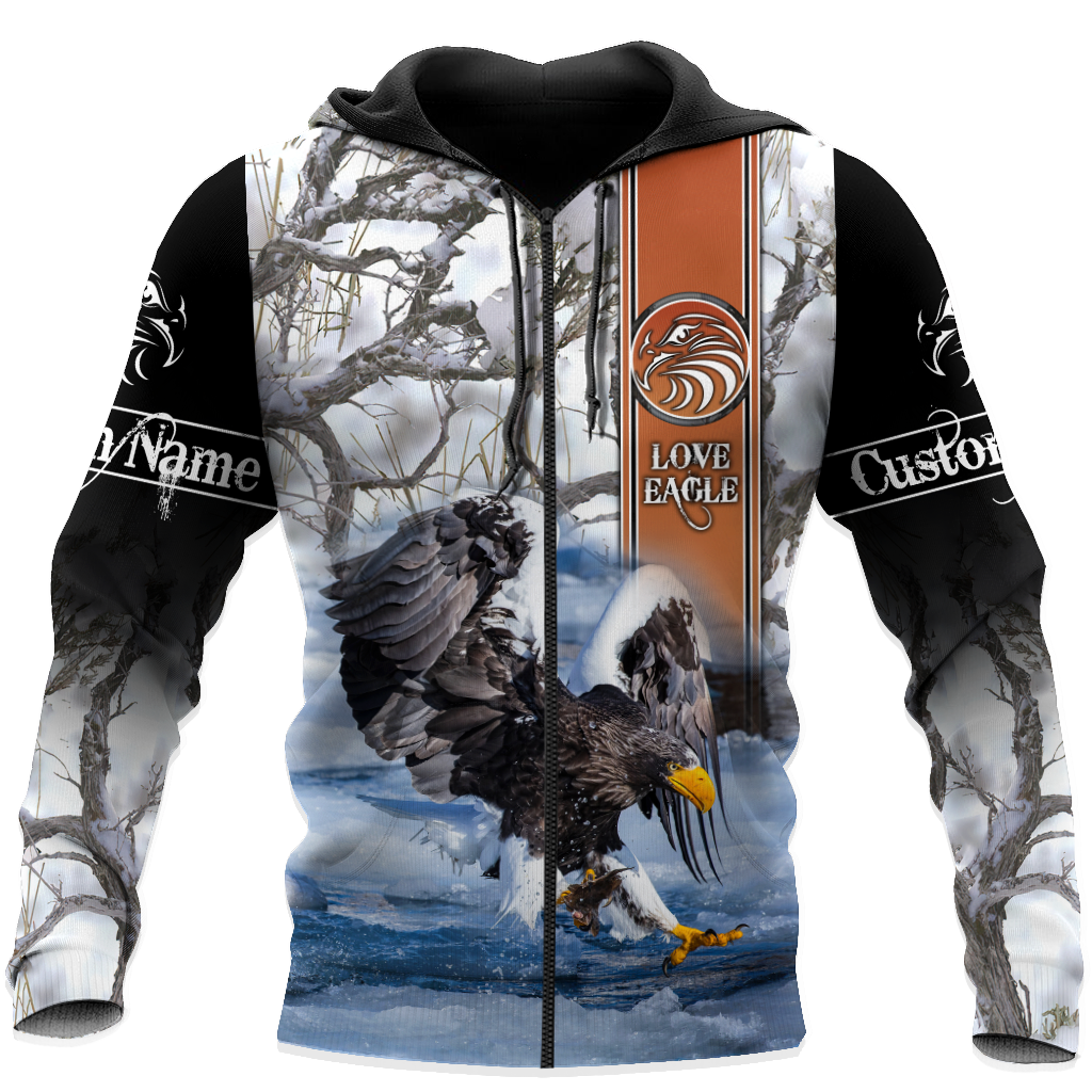 Personalized Name Eagle 3D All Over Printed Shirts For Men and Women