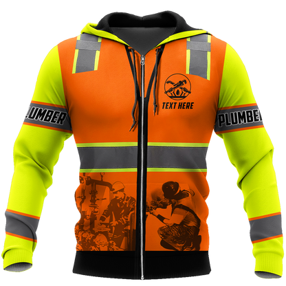 Plumber Safety Persionalized 3D All Over Printed Shirts