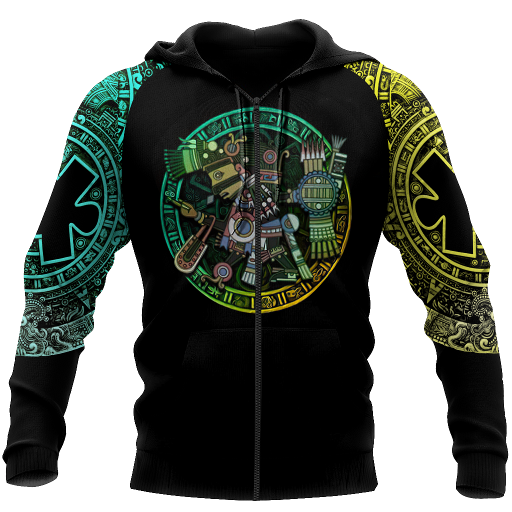 Gods of Mesoamerica - Tezcatlipoca Aztec Mexican 3D All Over Printed Unisex Shirts