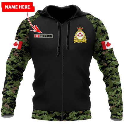 Personalized Name XT Canadian Army Pullover 3D All Over Printed Shirts PD15032104