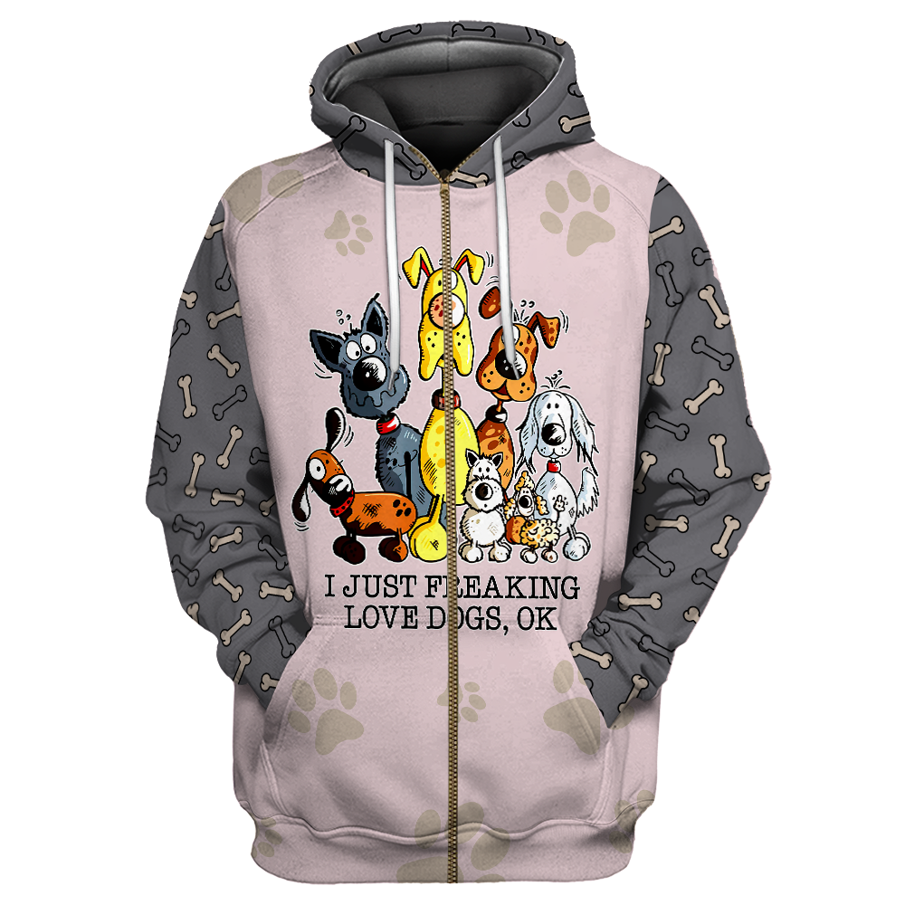 3D All Over Printed Dog Make Me Happy Unisex Shirts XT