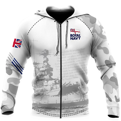 Royal Navy United Kingdom 3D All Over Printed Unisex Shirts