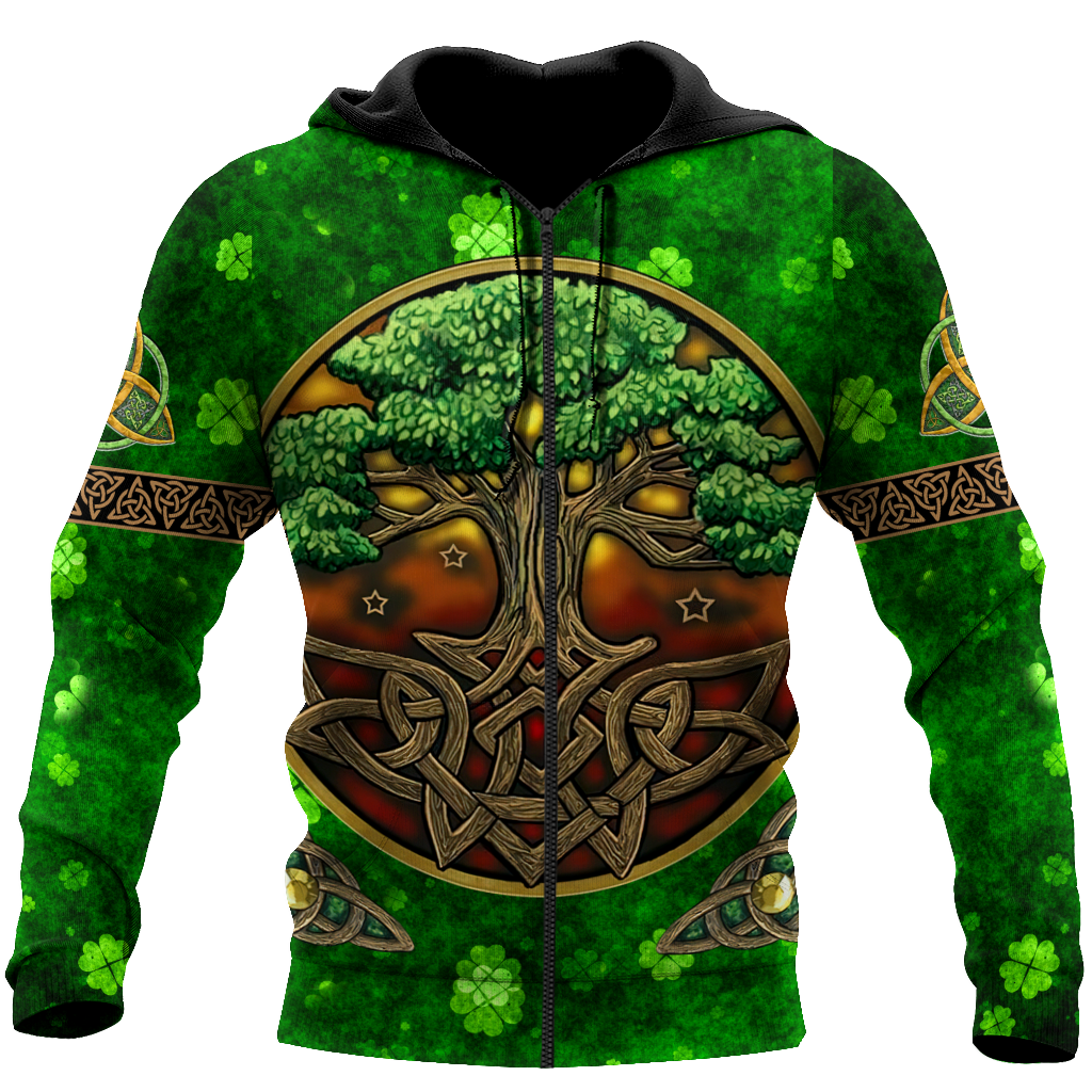 Premium Tree Of Life Irish Saint Patrick's Day 3D Printed Unisex Shirts TN
