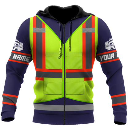 Personalized Trucker Safety 3D Printed Unisex Shirts TN