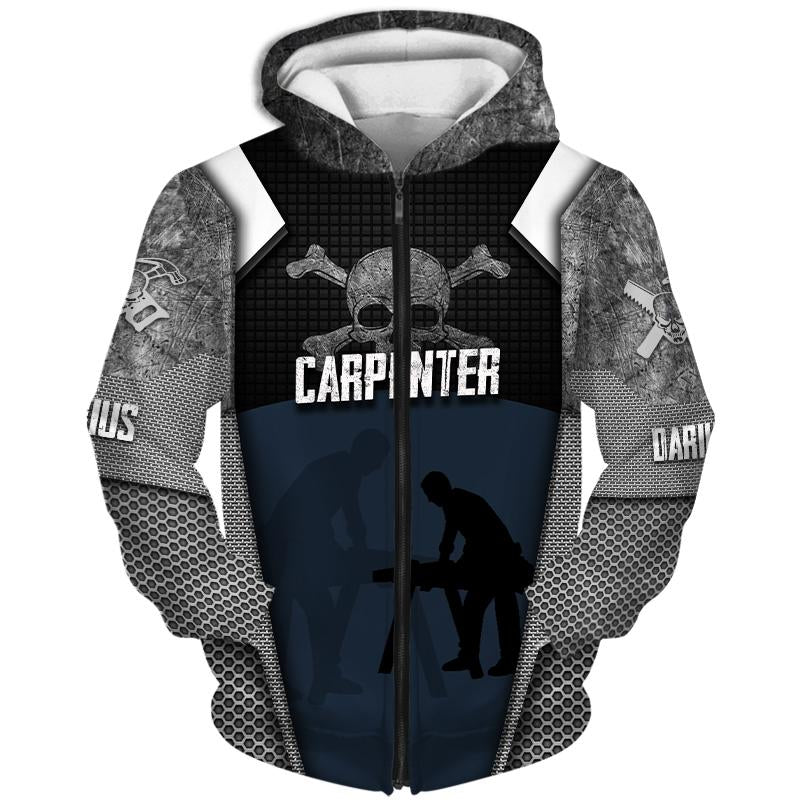 Premium Carpenter Custom Name 3D All Over Printed Unisex Shirts