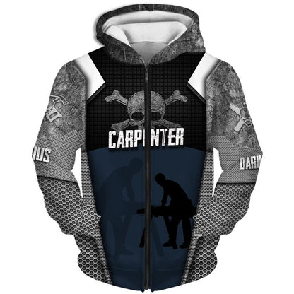 Premium Carpenter Custom Name 3D All Over Printed Unisex Shirts