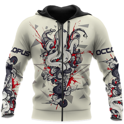 Premium Unisex Hoodie Octopus Vector Design ML