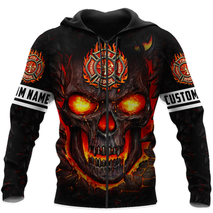 3D All Over Printed Firefighter  Unisex Shirts Custom Name XT VP23022102
