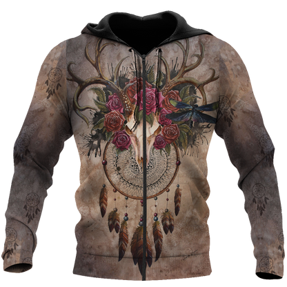 Deer Native American Culture 3D All Over Printed Unisex Shirts