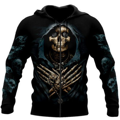 Skull And Coin In Eyes Hoodie For Men And Women MH27022102