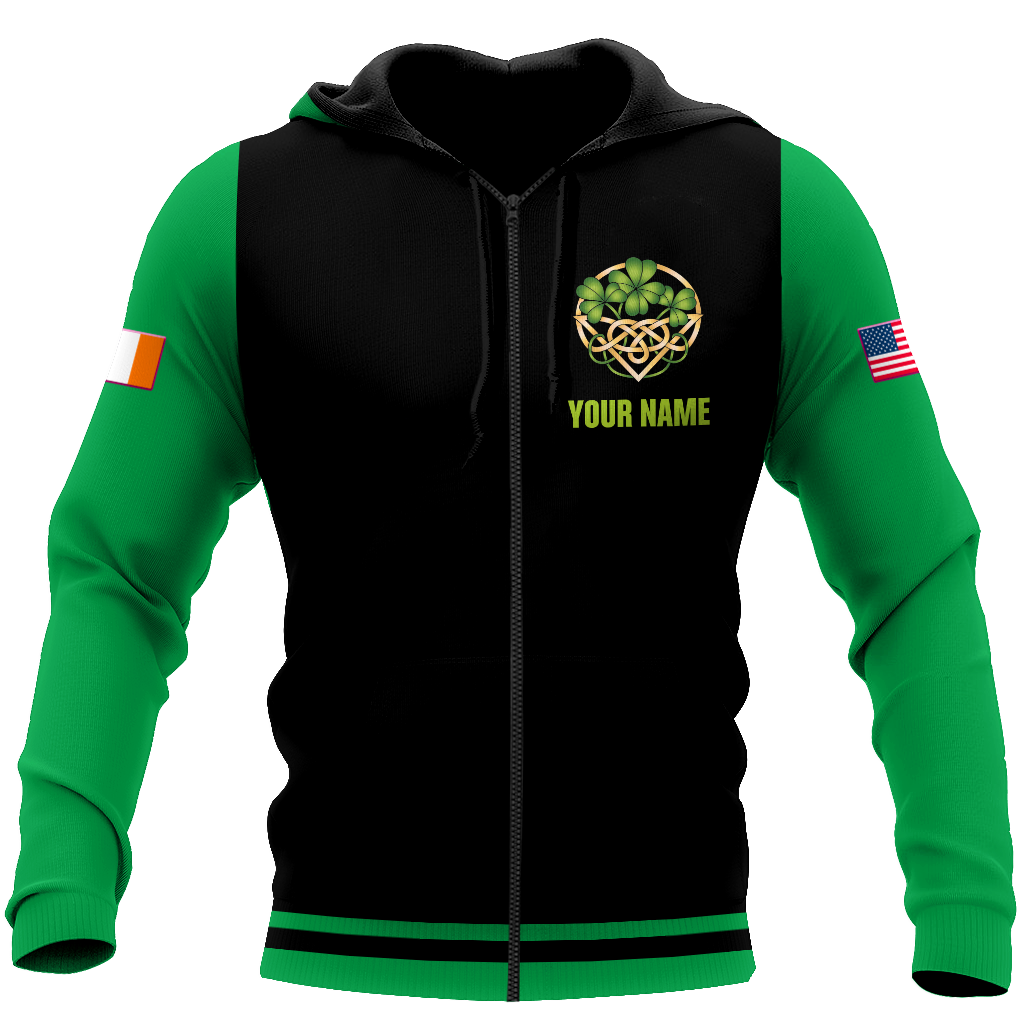 3D All Over Printed Irish  St Patrick Day  Unisex Shirts Custom Name XT