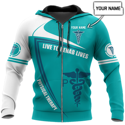 Personalized Name Physical Therapy 3D All Over Printed Unisex Shirts