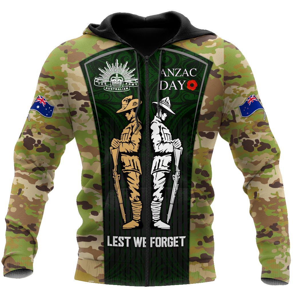 Lest We Forget Anzac Day 3D All Over Printed Unisex Shirts