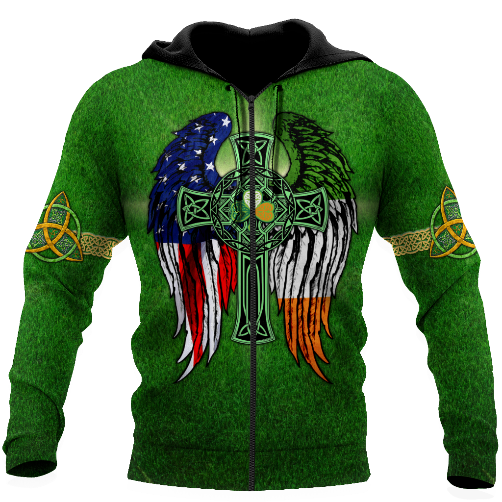 American By Birth - Irish By The Grace Of God 3D All Over Printed Unisex Shirts DQB02012101
