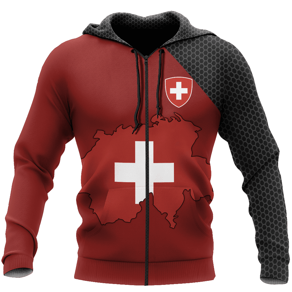 Switzerland 3D All Over Printed Unisex Shirts