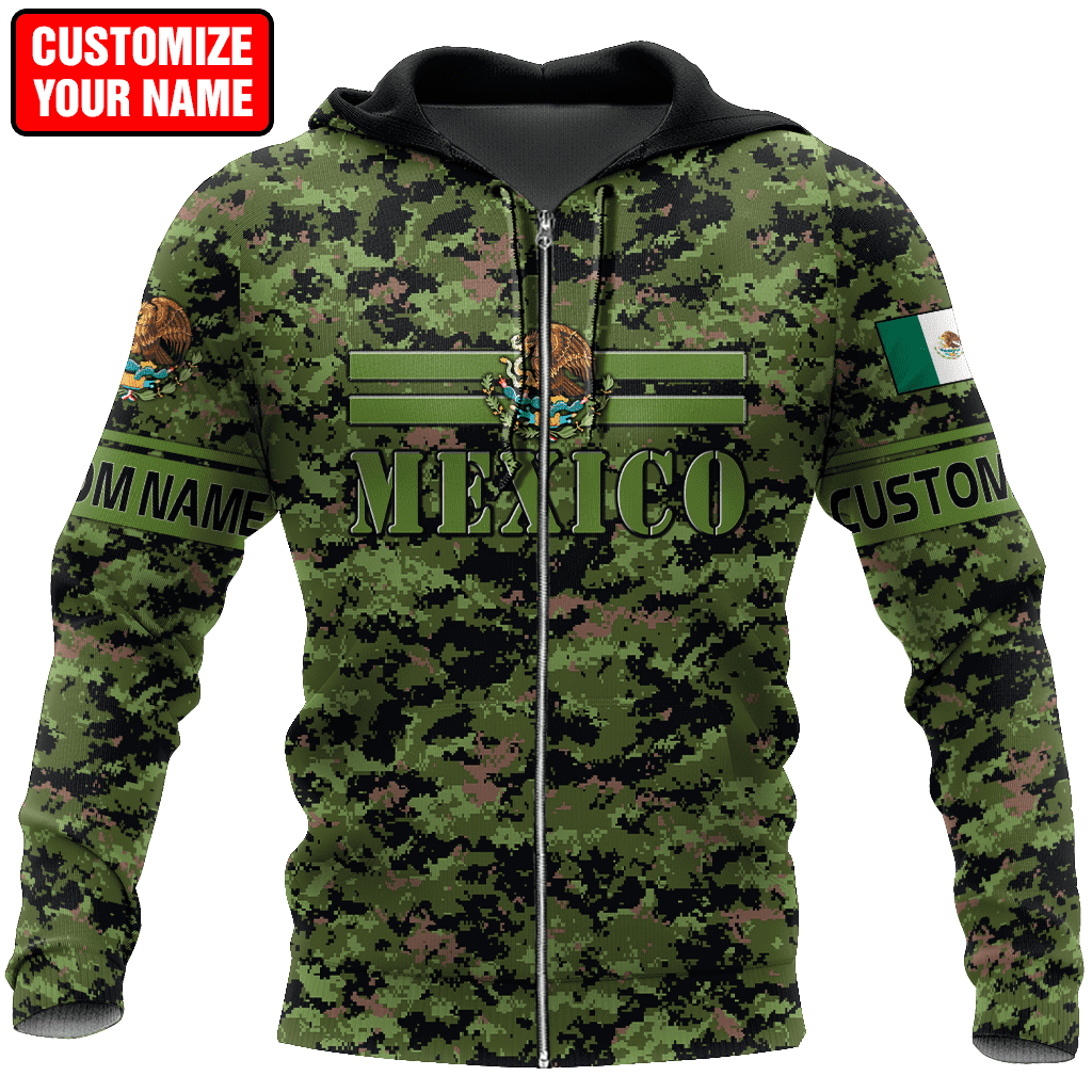 Personalized Name Mexican 3D All Over Printed Unisex Shirts