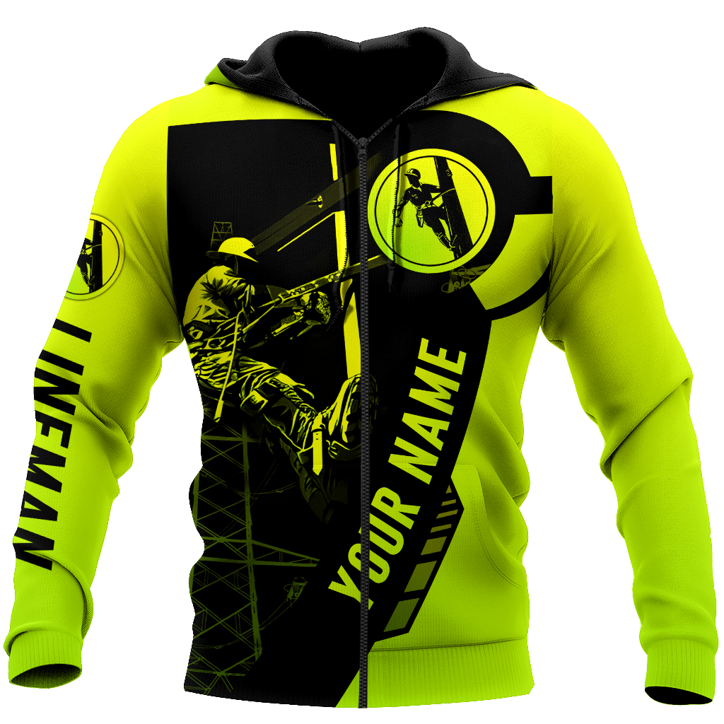 Electrician And Lineman Personalized Safety 3D All Over Printed Premium Unisex Hoodie ML MH26022103