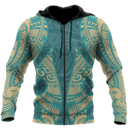 New Zealand Maori Tattoo 3D All Over Printed Unisex Shirts