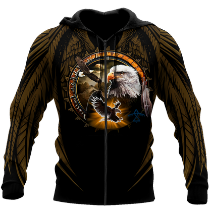 Eagle Native American 3D All Over Printed Unisex Shirts