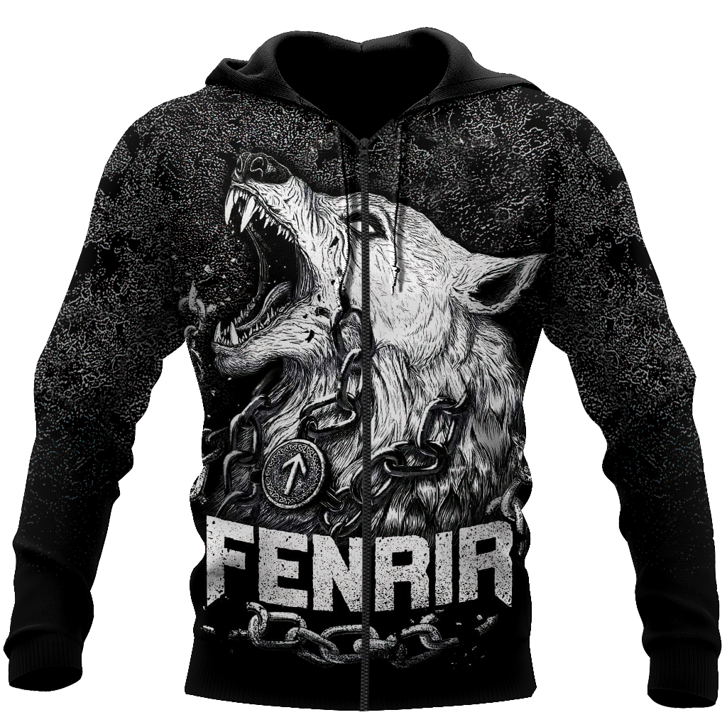 Premium Fenrir Wolf 3D All Over Printed Unisex Shirts