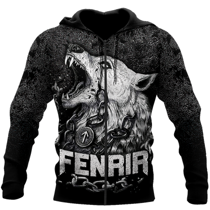 Premium Fenrir Wolf 3D All Over Printed Unisex Shirts