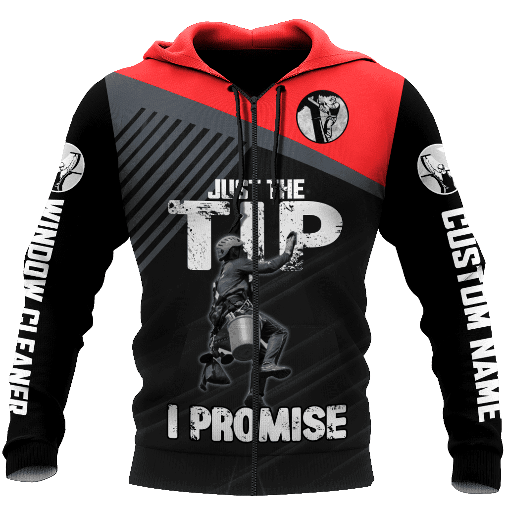 Premium Personalized 3D Printed Window Cleaner Shirts Just The Tip MEI