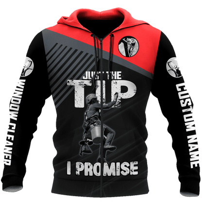 Premium Personalized 3D Printed Window Cleaner Shirts Just The Tip MEI