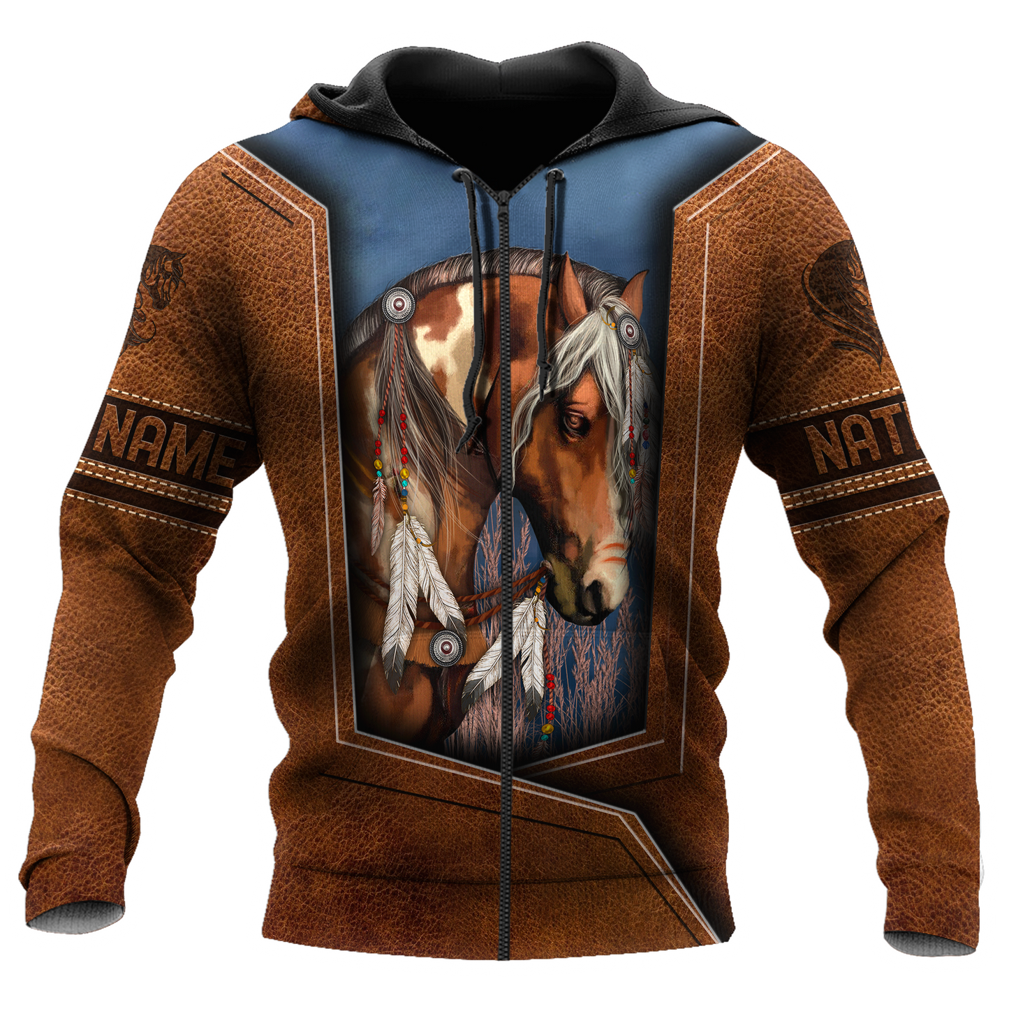 Customized name Native American 3D All Over Printed Unisex Shirts