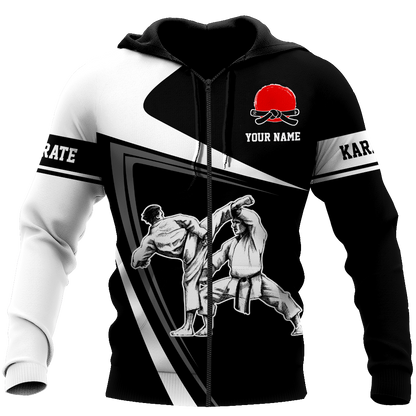 Customize Name Karate Hoodie For Men And Women MH08032104