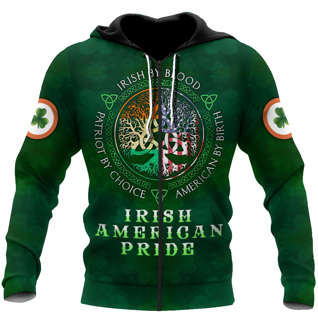 Irish American Pride Saint Patrick's Day 3D All Over Printed Shirts For Men And Women TN
