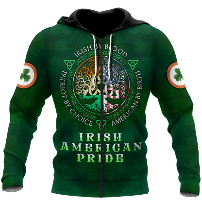 Irish American Pride Saint Patrick's Day 3D All Over Printed Shirts For Men And Women TN