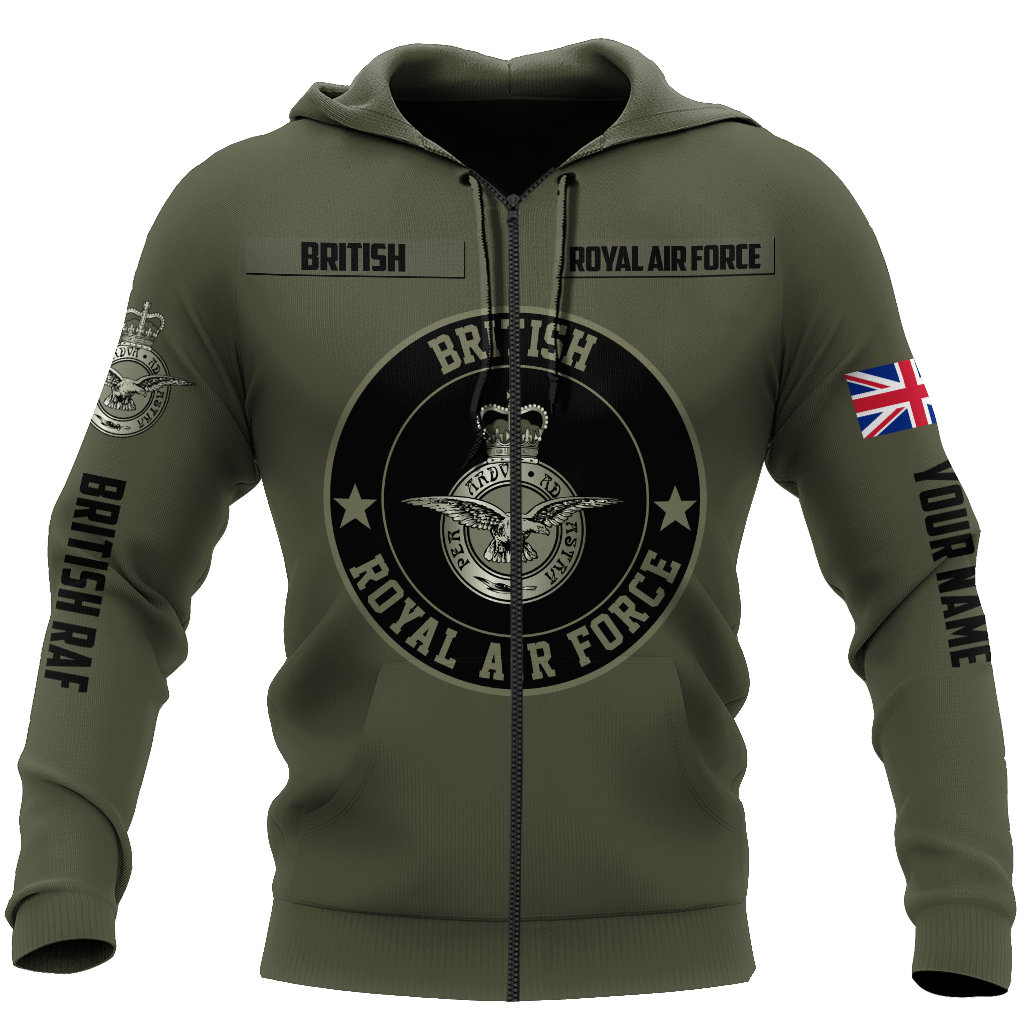 Custom Name XT British Royal Air Force 3D Printed Shirts DA16042104