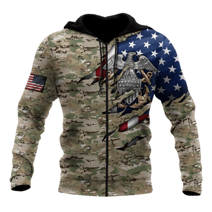 United States Navy 3D All Over Printed Unisex Shirts