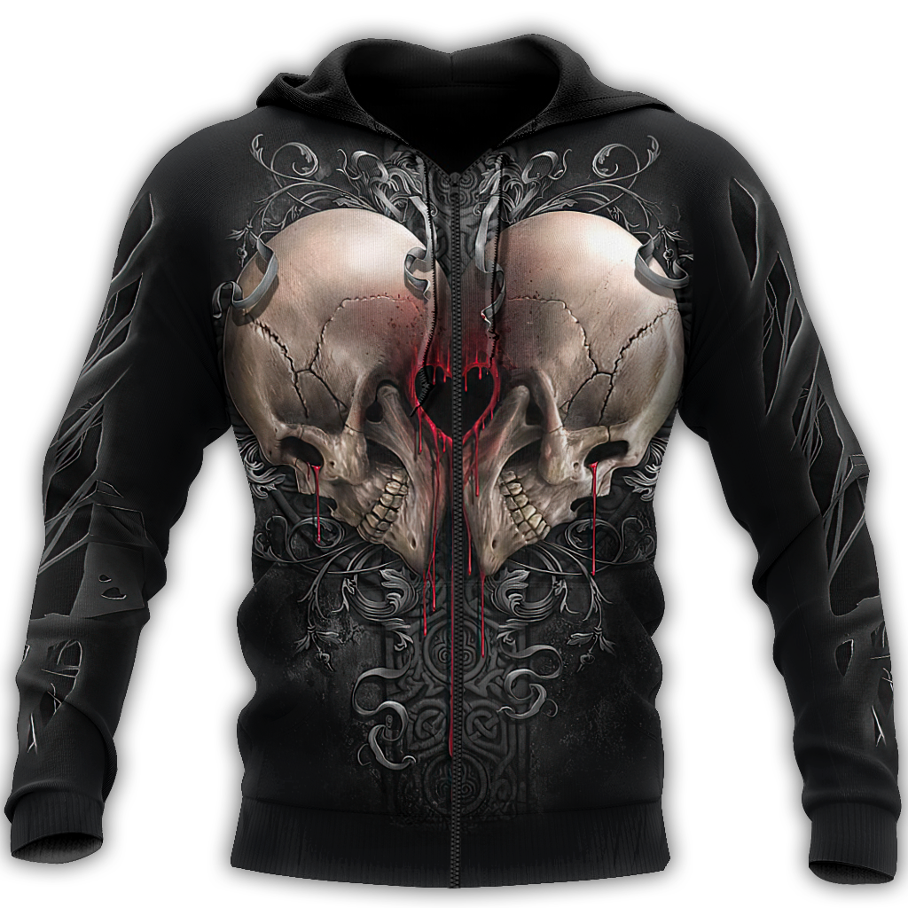 Heart Skull Hoodie For Men And Women NTN16032104