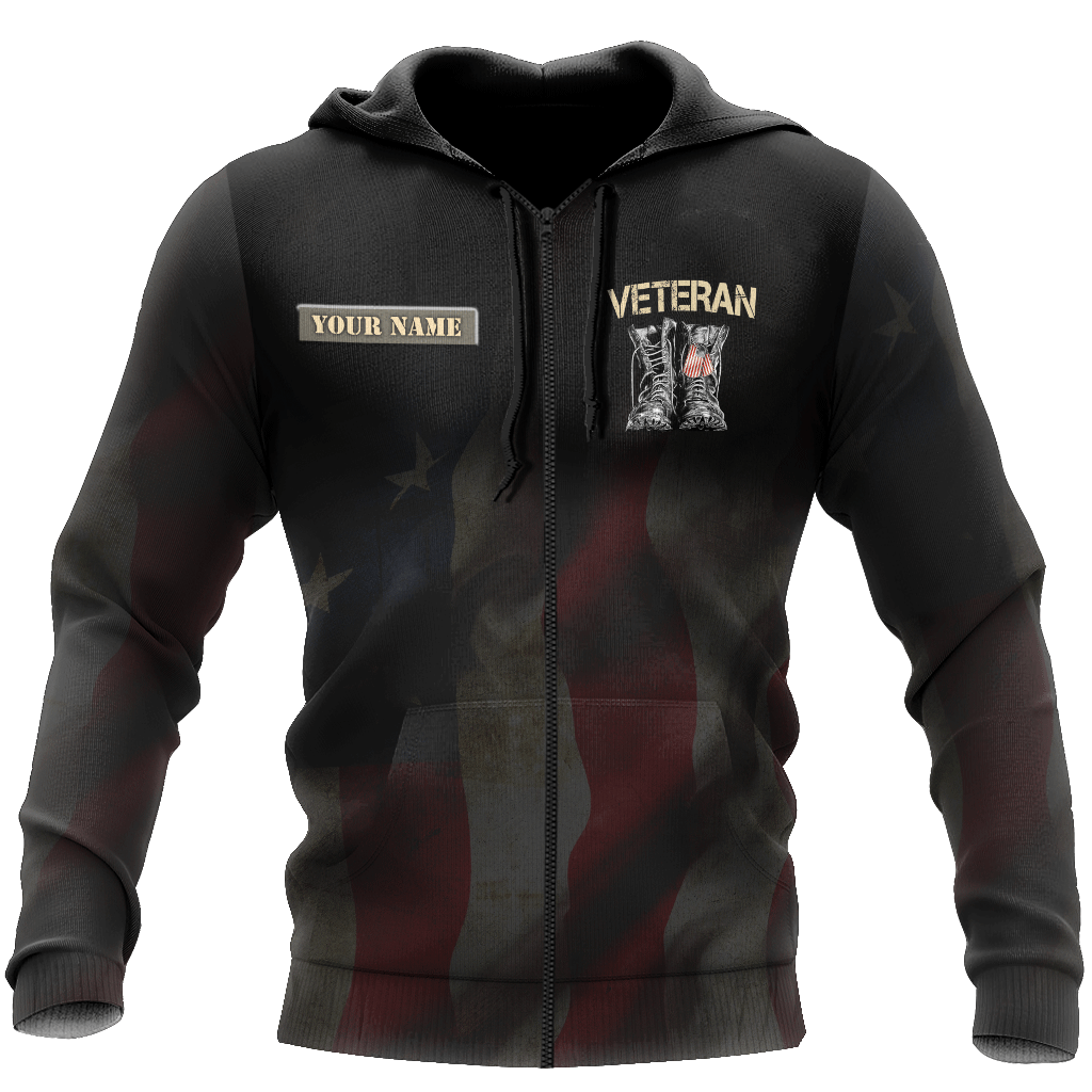 Custom Name US Veteran 3D All Over Printed Unisex Shirts