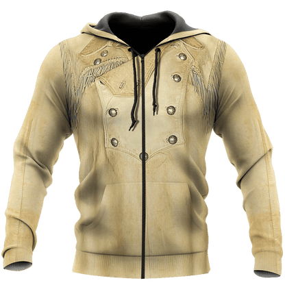 Native Cowboy Jacket No30 Cosplay 3D Over Printed Unisex Deluxe Hoodie ML