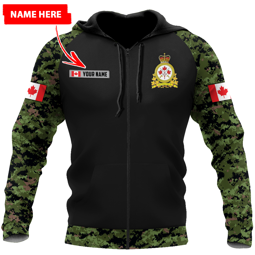 Personalized Name XT Canadian Army Pullover 3D All Over Printed Shirts PD15032103