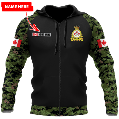 Personalized Name XT Canadian Army Pullover 3D All Over Printed Shirts PD15032103