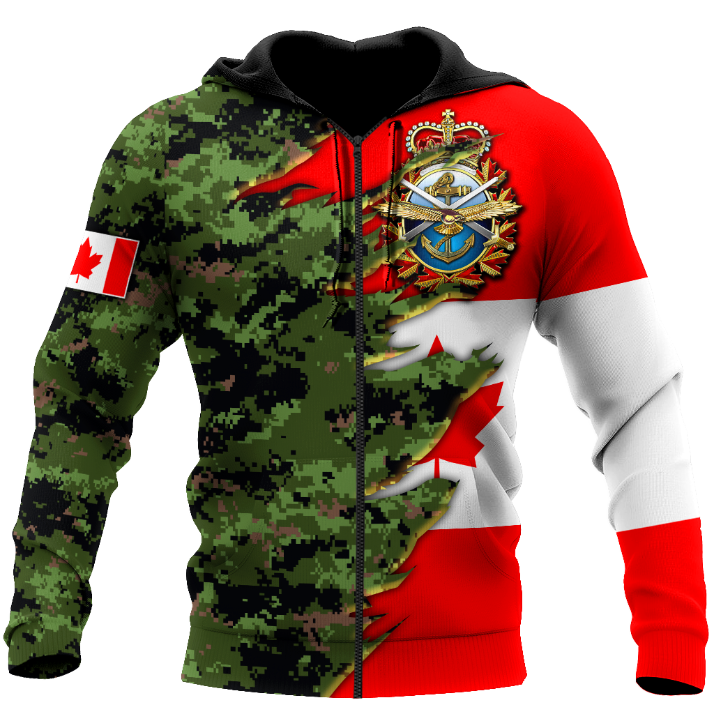 Canadian Armed Forces Veteran 3D All Over Printed Shirts MH13032103