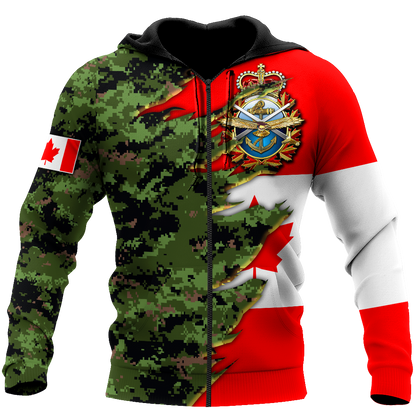 Canadian Armed Forces Veteran 3D All Over Printed Shirts MH13032103