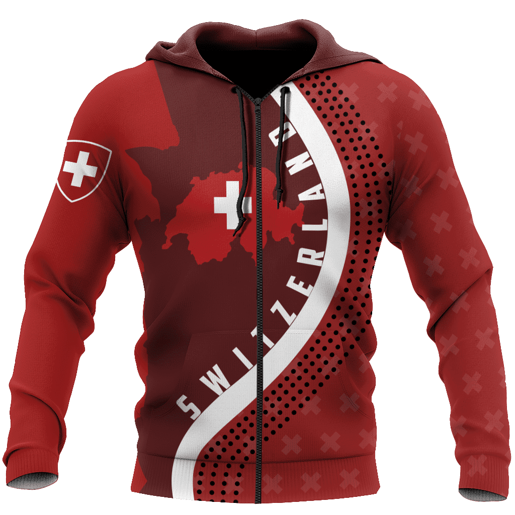 Switzerland 3D All Over Printed Unisex Shirts