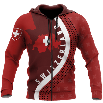 Switzerland 3D All Over Printed Unisex Shirts