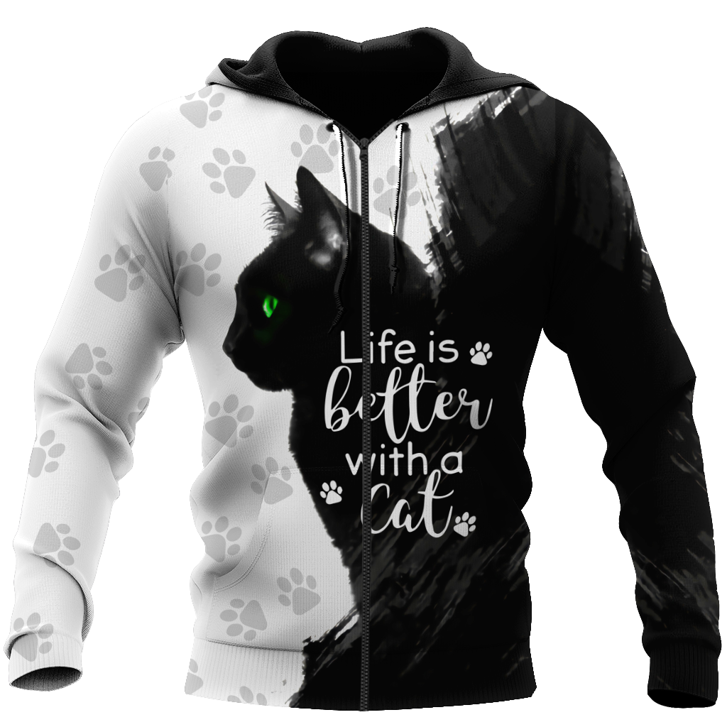 Black Cat 3D All Over Printed Shirts