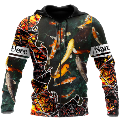 Personalized Name XT Beautiful Koi 3D All Over Printed Shirts  TNA01032102