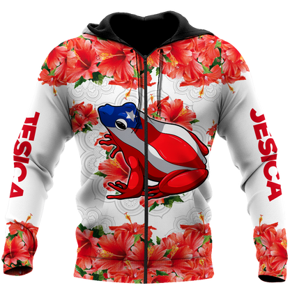 Customize Name Puerto Rico Hoodie For Men And Women MH18032102