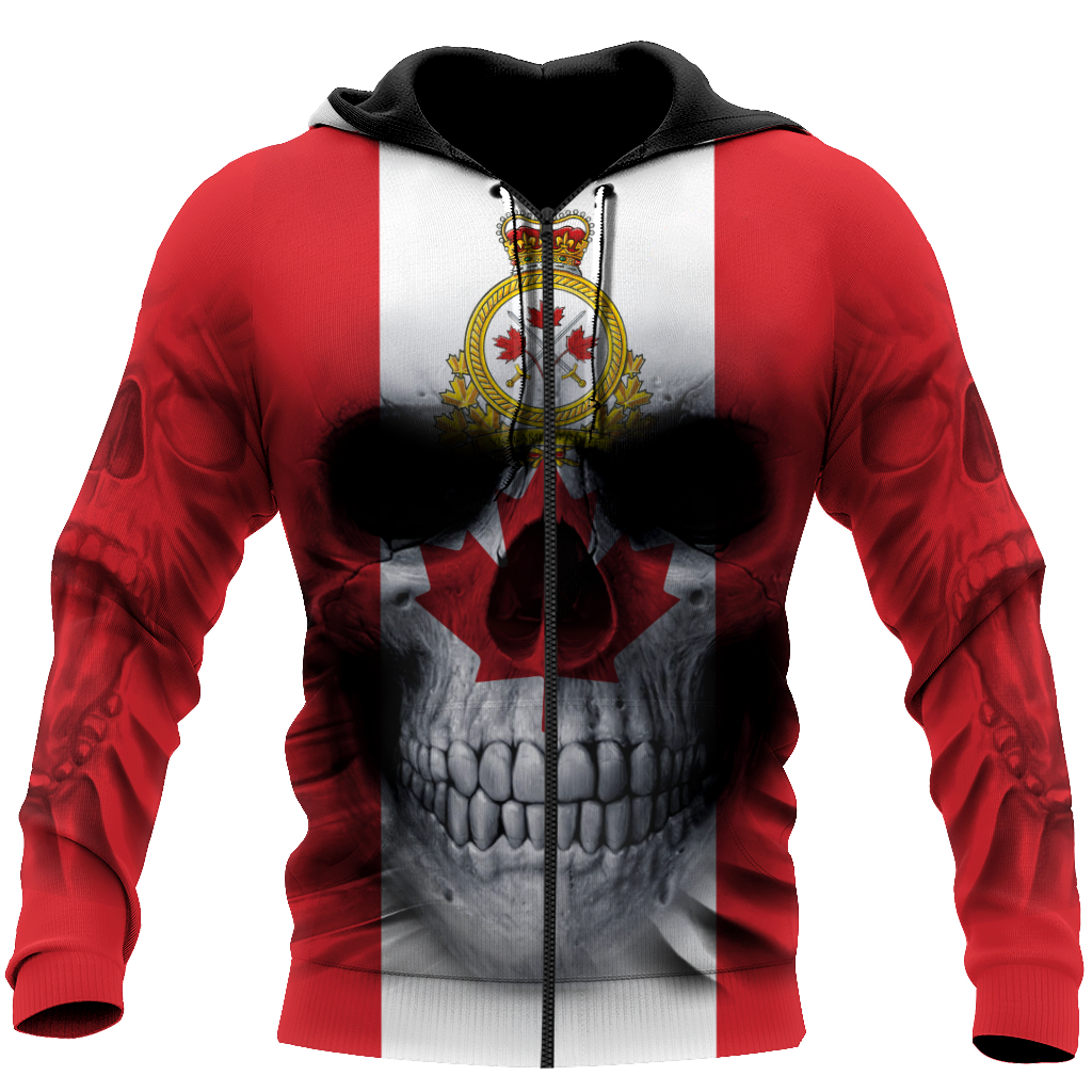 Canadian Army Skull Pullover 3D All Over Printed Shirts SN13032104